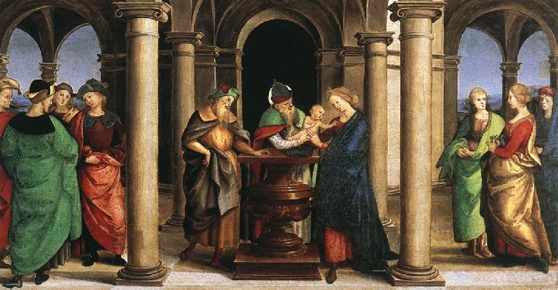 The Presentation in the Temple (Oddi altar, predella), RAFFAELLO Sanzio